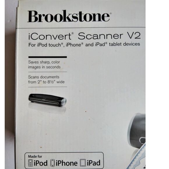 Brookstone iConvert Scanner V2 for Apple iPod Touch,iPhone Tablet Devices - Picture 5 of 9